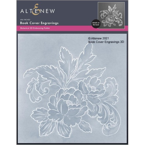 Altenew 3D Embossing Folder - Book Cover Engravings ALT4921