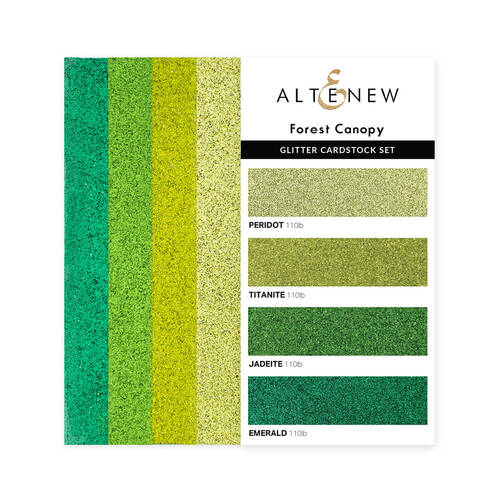 Altenew Glitter Gradient Cardstock Set - Forest Canopy ALT4962
