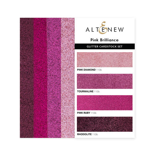 Altenew Glitter Gradient Cardstock Set - Pink Brilliance ALT4964 