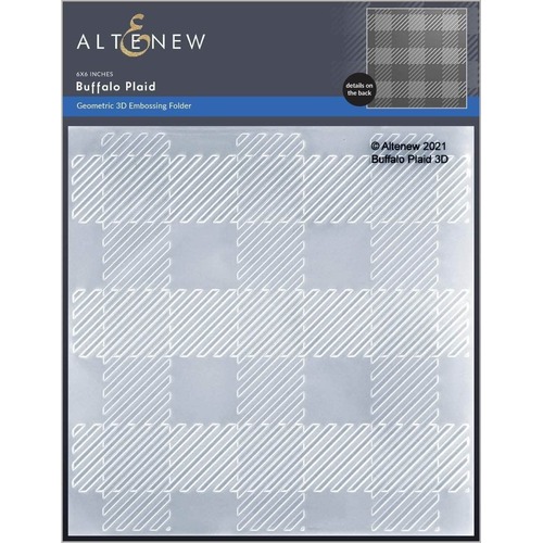 Altenew 3D Embossing Folder - Buffalo Plaid ALT6130