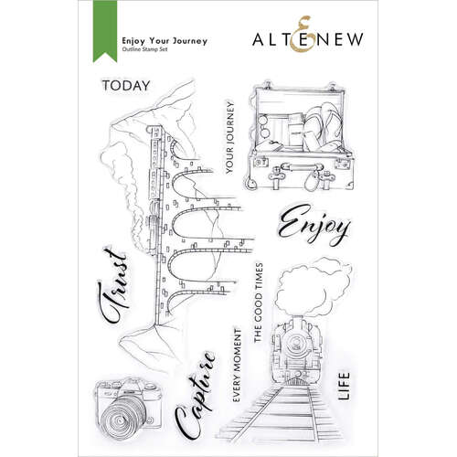 Altenew Clear Stamps - Enjoy Your Journey ALT6165