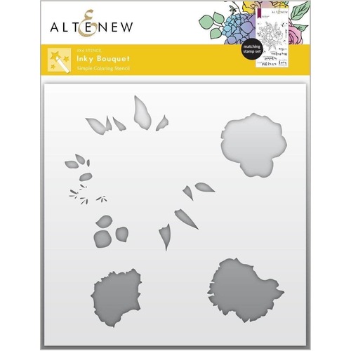Altenew Simple Coloring Stencil - Inky Bouquet ALT6171