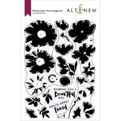 Altenew Clear Stamps - Watercolor Extravaganza ALT6268