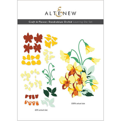Altenew Layering Die Set - Craft-A-Flower: Dendrobium Orchid ALT6406