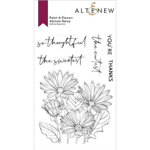 Altenew Clear Stamps - Paint-A-Flower: African Daisy Outline ALT6415