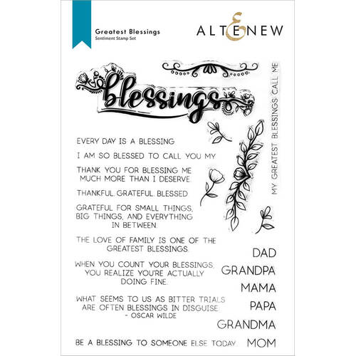 Altenew Clear Stamps - Greatest Blessings ALT6420