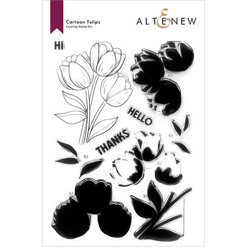 Altenew Clear Stamps - Cartoon Tulips ALT6422