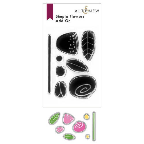 Altenew Stamp & Die Bundle - Simple Flowers Add-On ALT6443