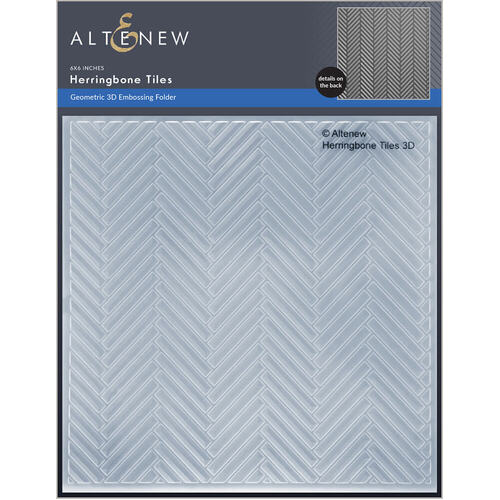 Altenew 3D Embossing Folder - Herringbone Tiles ALT6449
