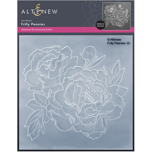 Altenew 3D Embossing Folder - Frilly Peonies ALT6453