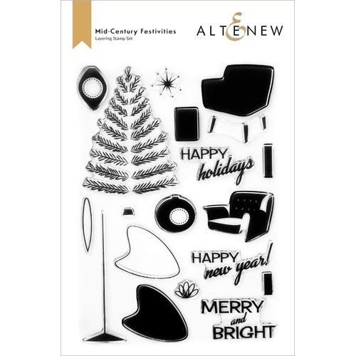 Altenew Clear Stamps - Mid-Century Festivities ALT6511