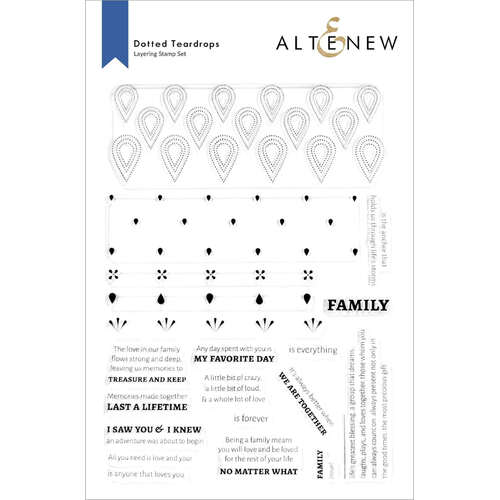 Altenew Clear Stamps - Dotted Teardrops ALT6605