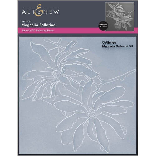 Altenew 3D Embossing Folder - Magnolia Ballerina ALT6662