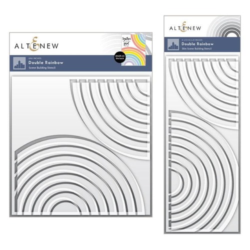 Altenew Stencil 6x6 & Slim Stencil - Double Rainbow ALT6675