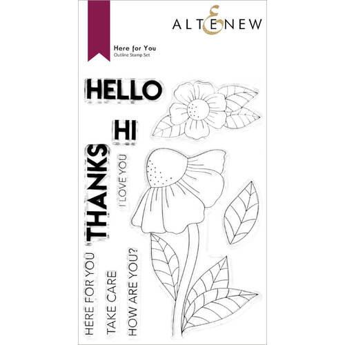 Altenew Clear Stamps - Here for You ALT6762