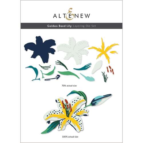 Altenew Dies Set - Gold Band Lily Layering ALT6804