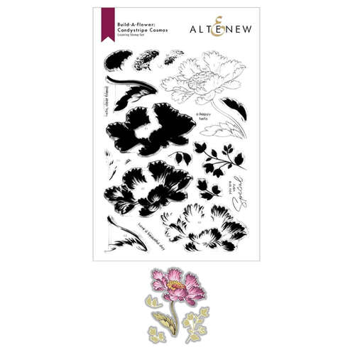 Altenew Layering Stamp & Dies Set - Build-A-Flower: Candystripe Cosmos ALT6818BN