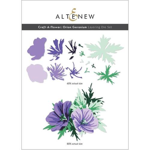 Altenew Layering Die Set - Craft-A-Flower: Orion Geranium ALT6819