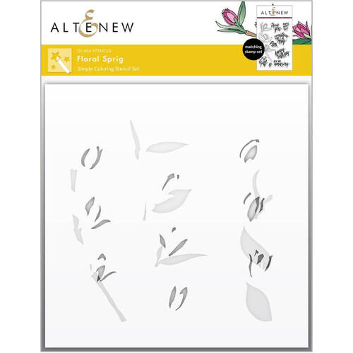 Altenew Simple Coloring Stencil - Floral Sprig (2n1) ALT6961