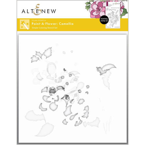 Altenew Simple Coloring Stencil - Paint-A-Flower: Camellia (3n1) ALT6963