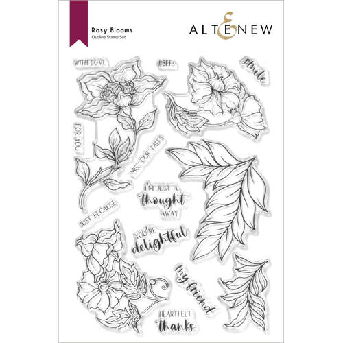 Altenew Clear Stamps - Rosy Blooms ALT6964