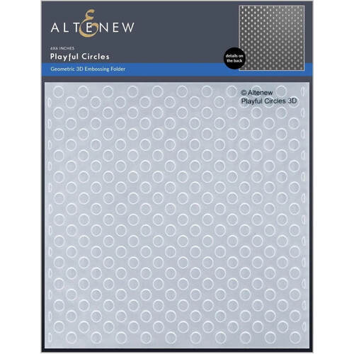 Altenew 3D Embossing Folder - Playful Circles ALT7198