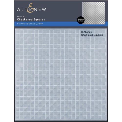 Altenew 3D Embossing Folder - Checkered Squares ALT7335