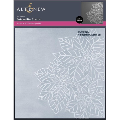 Altenew 3D Embossing Folder - Poinsettia Cluster ALT7340