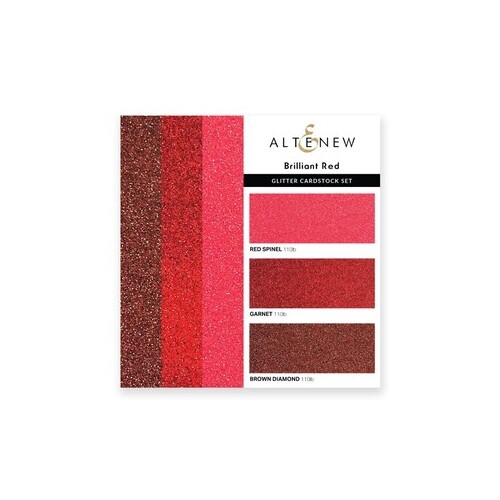Altenew Glitter Gradient Cardstock Set - Brilliant Red