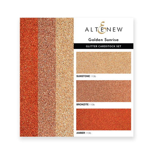 Altenew Glitter Gradient Cardstock Set - Golden Sunrise