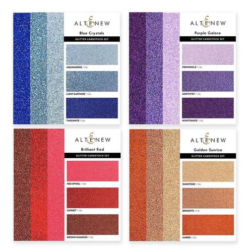 Altenew Glitter Gradient Cardstock Set - Sparkling Twilight (Bundle) ALT7620BN1