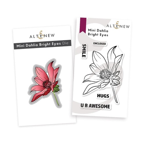 Altenew Stamp & Die Set - Mini Dahlia Bright Eyes ALT7624BN