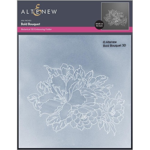 Altenew 3D Embossing Folder - Bold Bouquet ALT7686