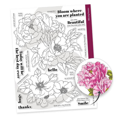 Altenew Clear Stamps - Billowing Peonies ALT7740
