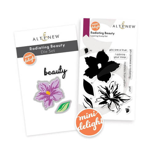 Altenew Stamp & Die Set - Mini Delight: Radiating Beauty ALT8084BN