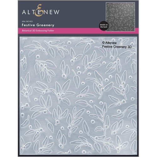 Altenew 3D Embossing Folder - Festive Greenery ALT8202