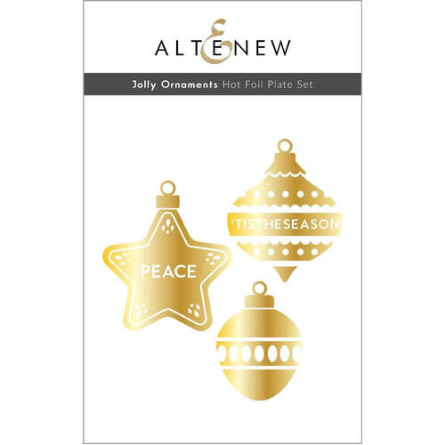 Altenew Hot Foil Plate Set - Jolly Ornaments ALT8218