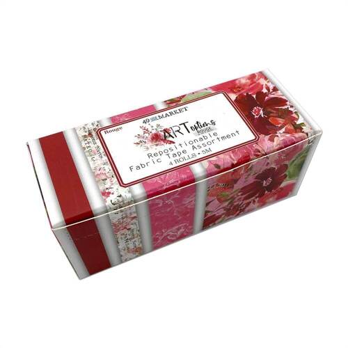 49 And Market Fabric Tape Assortment 4/Rolls - ARToptions Rouge