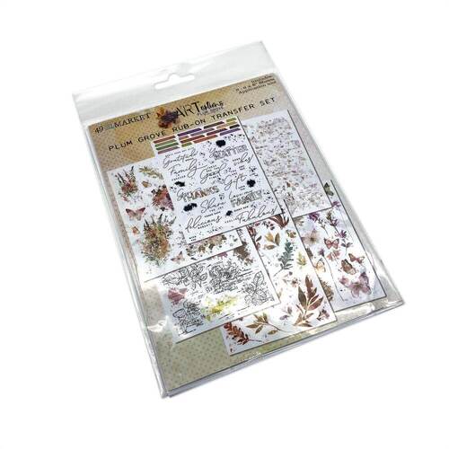 49 And Market - ARToptions Plum Grove Rub-Ons 6"X8" (6/Sheets)