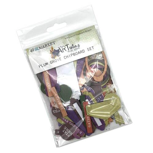 49 And Market - ARToptions Plum Grove Chipboard Set
