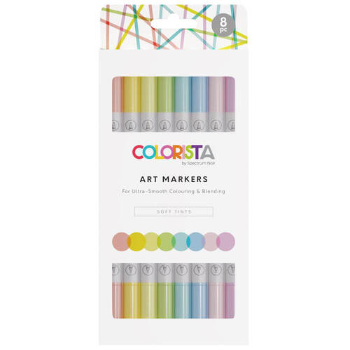 Spectrum Noir Colorista Art Marker 8/Pkg - Soft Tints