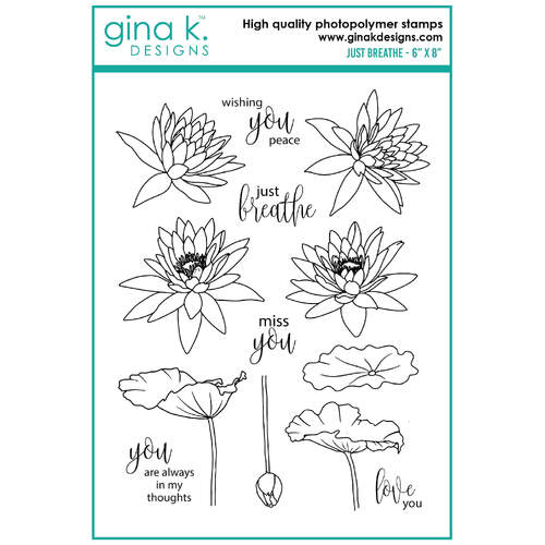Gina K Designs Clear Stamps - Just Breathe