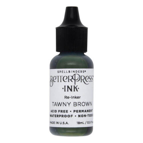 Spellbinders BetterPress Reinker - Tawny Brown