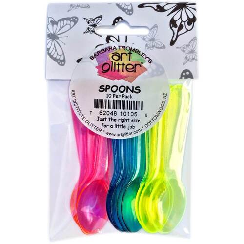 Art Glitter Spoons 10/Pkg