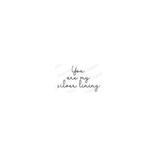 Impression Obsession Cling Stamp - Silver Lining C20931