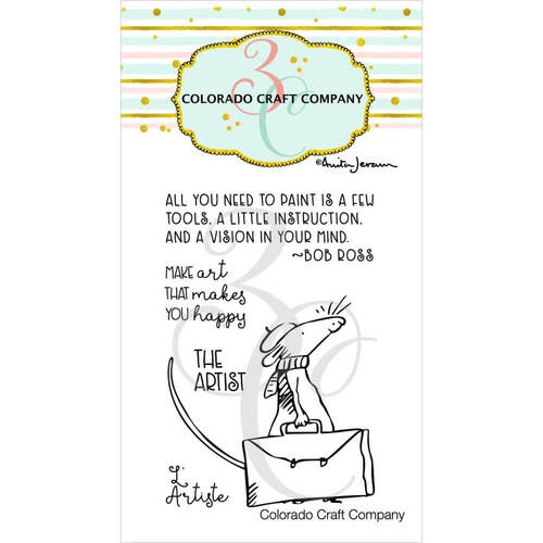 Colorado Craft Company Clear Stamps 2"X3" - The Artist Mini - By Anita Jeram