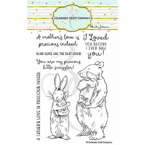 Colorado Craft Company Clear Stamps 4"X6" - Snuggles - By Anita Jeram
