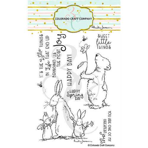 Colorado Craft Company Clear Stamps 4"X6" - Happy Day! - By Anita Jeram