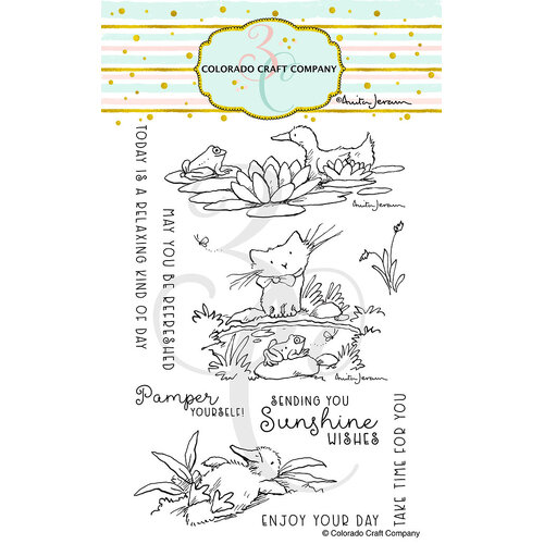 Colorado Craft Company Clear Stamps 4"X6" - Pond Pampering - By Anita Jeram