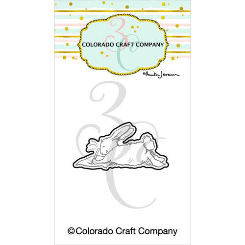 Colorado Craft Company Dies - Back Card Bunny Mini - By Anita Jeram